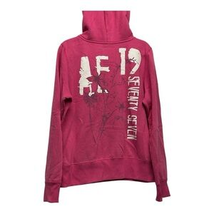 Y2K American Eagle Outfitters Women’s Half Zip Hodded Sweatshirt Sz XL Timeless